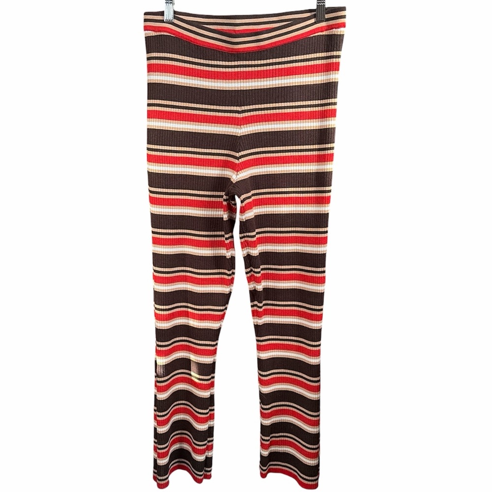 Marni x Uniqlo Semi Flare Merino Blend Striped Leggings - Picture 2 of 5